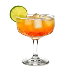 An Isolated Hennessy Margarita Cocktail Drink, Transparent Background, PNG