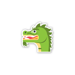 Dragon Face Icon. Emoji Vector. Colorful Icon. Icon Vector. Icon Design