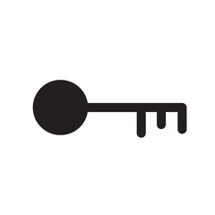 key illustration, key flat icon vector illustration