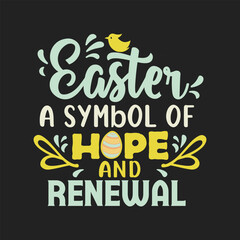 Easter day t-shirt design template. Happy Easter day vector template.