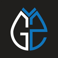 GZ letter logo design on black background. GZ creative initials letter logo concept. GZ letter design.
