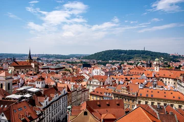 Foto auf Alu-Dibond Old town Prague from above © RowanArtCreation