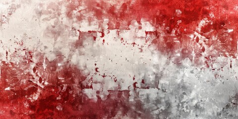 Grunge Background Texture in the Colors Red and White created with Generative AI Technology