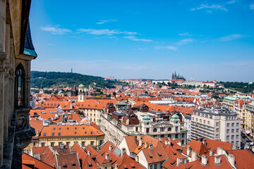 Fototapeta premium Old town Prague from above