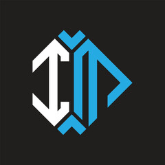 IM letter logo design on black background. IM creative initials letter logo concept. IM letter design.
