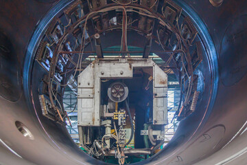 Internal view of reactor vessel.