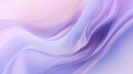Abstract background with a soothing lilac color palette, soft gradients and fluid shapes for a visually pleasing and calming composition Background Ai Generative