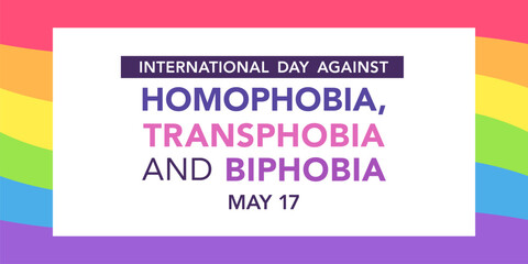 International Day Against Homophobia, Biphobia and Transphobia banner
