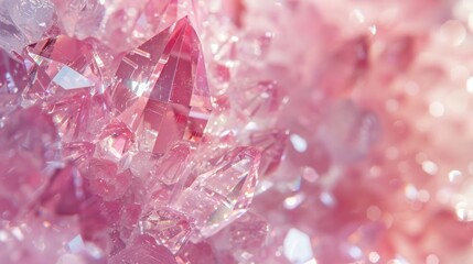 Pink pearl color crystal background