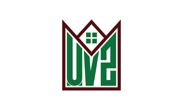 UVZ initial letter real estate builders logo design vector. construction, housing, home marker, property, building, apartment, flat, compartment, business, corporate, house rent, rental, commercial