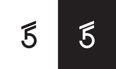 FB logo, monogram unique logo, black and white logo, premium elegant logo, letter FB Vector minimalist - obrazy, fototapety, plakaty