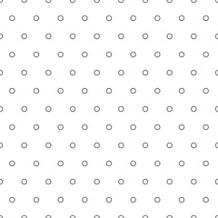 black donut polka dot seamless pattern