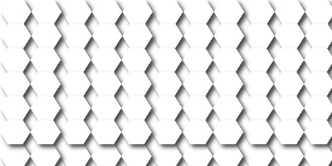 White hexagon 3D background texture. 3d rendering illustration. Futuristic abstract banner. , architecture, art, background, brick hexagonal texture background in the black and white scene.