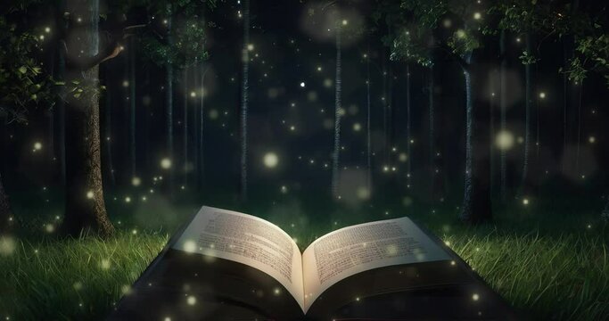 The concept for World Book Day background. Fantasy and literature concept. Copy space. 