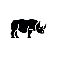 rhinoceros icon vector illustration