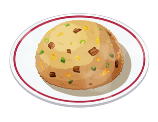 チャーハンのイラスト