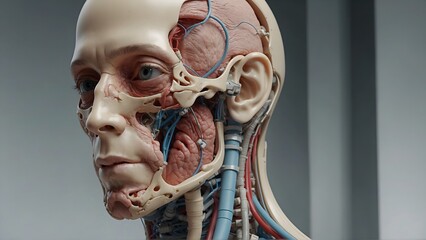 human skull anatomy - obrazy, fototapety, plakaty