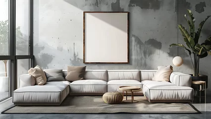 Foto op Plexiglas modern living room with sofa © IA