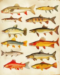 Finest Freshwater Fish Collection: Pike, Goldfish, Carp, Barbel, Eel, Bleak, Catfish, Trout and More