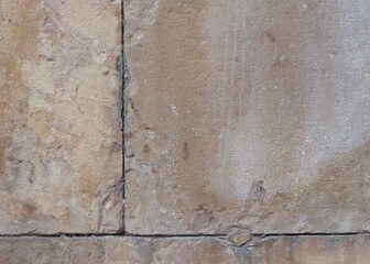 textura pared exterior, muralla de bloques de piedra color gris