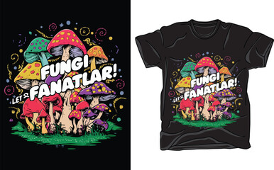 Mushroom T-shirt design
