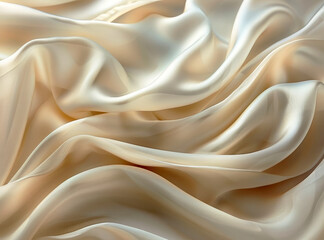 Obraz premium Abstract background of beige color, folds, textiles. A banner with free space for text. Abstract background for mother's day, Valentine's day, wedding greetings, children's theme