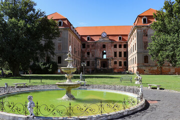 A large palace in Brody, Poland, Lubusz Voivodeship