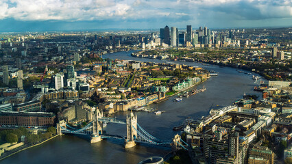 Fototapeta na wymiar View of London from shard 