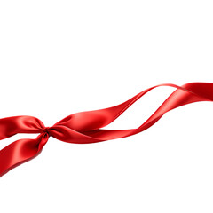 Red ribbon element: aesthetic embellishment