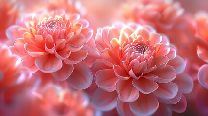  a close up of a bunch of flowers with a blurry background of red and pink flowers in the middle of the picture.