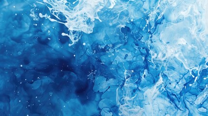 Detailed view of a blue and white painted artwork. Ideal for artistic projects - obrazy, fototapety, plakaty