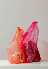 3 plastic bags stacked on top of each other