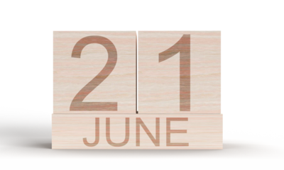 Wooden cube box square 21 june symbol summer solstice june sun holiday calendar solar day season design equinox calendar solar summer solstice woman symbol midsummer sunrise travel astronomy text mat