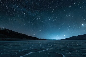 A beautiful view of the starry sky. Perfect for astronomy enthusiasts or dreamy backgrounds - obrazy, fototapety, plakaty
