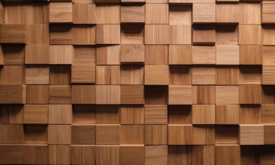 Corrugated surface of a wooden product with square cubes