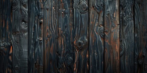 Detailed view of a wooden fence with visible knots. Suitable for rustic or construction concepts
