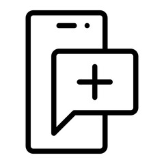 Obraz premium consultation line icon