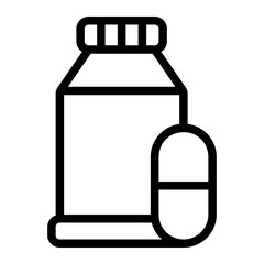 pills line icon