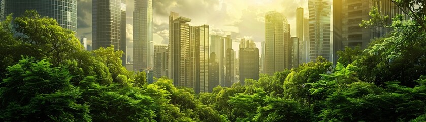 Obraz premium AI-powered environmental impact assessment tool for sustainable project planning