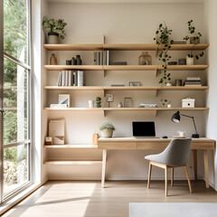 The Art of Decluttering - A Minimalist Room Offering a Serene Working Environment