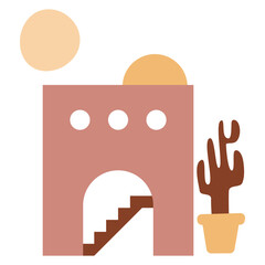 Boho Arcitectural Element for Home Decor, Wall Art Ornament