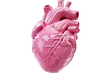 Detailed model of a human heart, perfect for medical concepts