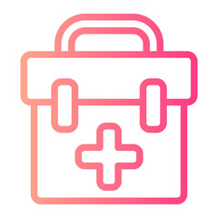 first aid kit gradient icon