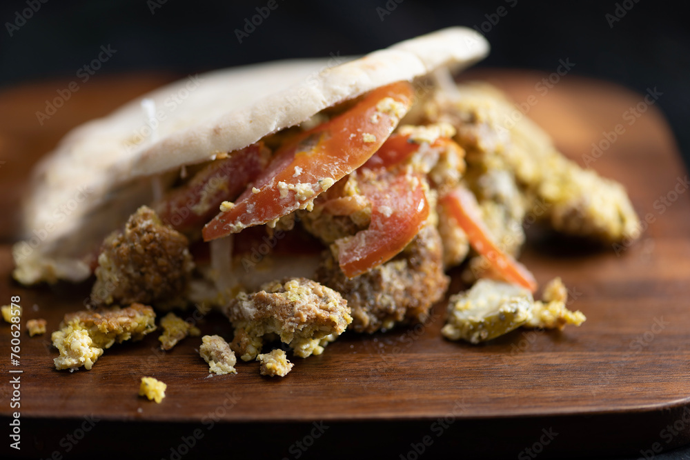 Canvas Prints greek falafel pita sandwich