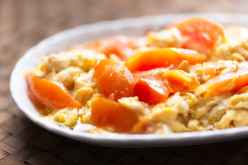 chinese scambled tomato egg