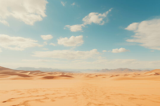 Hot and dry desert landscape. © Gun