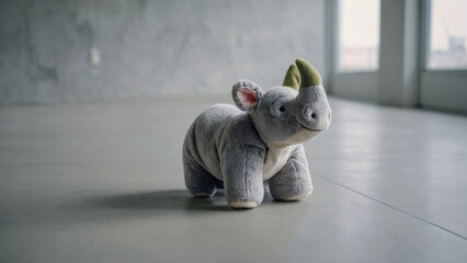 plush toy rhinoceros