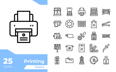 Printing Outline Icons