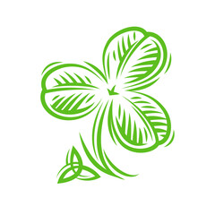 Shamrock leaf, trefoil for St. Patrick's day - 760640139