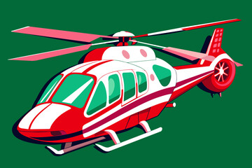 helicopter vector illustration